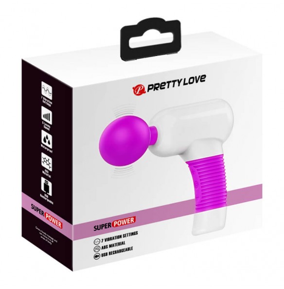 PRETTY LOVE - Super Power Massage Gun (Chargeable - Purple) PRETTY LOVE - Super Power Massage Gun (Chargeable - Purple)